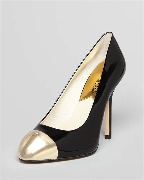 michael kors axton leather platform heels|michael kors shoes for women.